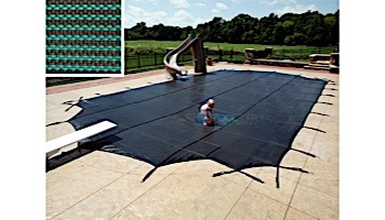 Arctic Armor 30-Year Premium Mesh Left End Step Safety Cover | Rectangle 20' x 44' Green | WS9663