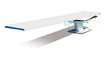 SR Smith Cantilever Jump Stand and Glas Hide Board Complete | 8' Radiant White with White Tread | 68-209-2082