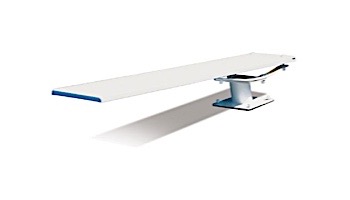 SR Smith Cantilever Jump Stand and Glas Hide Board Complete | 8' Radiant White with White Tread | 68-209-2082