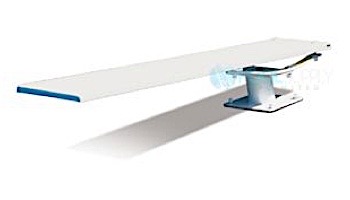 SR Smith Cantilever Jump Stand and Frontier III Board Complete | 6' Radiant White with White Tread | 68-209-5962