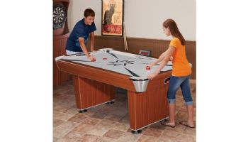 Hathaway Midtown 6-Foot Air Hockey Table with LED Scoring | Cherry Finish | NG1037 BG1037