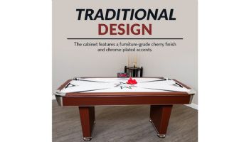Hathaway Midtown 6-Foot Air Hockey Table with LED Scoring | Cherry Finish | NG1037 BG1037
