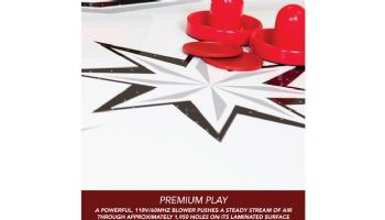 Hathaway Midtown 6-Foot Air Hockey Table with LED Scoring | Cherry Finish | NG1037 BG1037