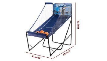 Hathaway Hoops 81-In Dual Basketball Arcade Game with LED Scoring | NG2237BL BG2237BL