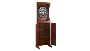 Hathaway Outlaw Free Standing Dartboard and Cabinet Set | Cherry | NG1040 BG1040