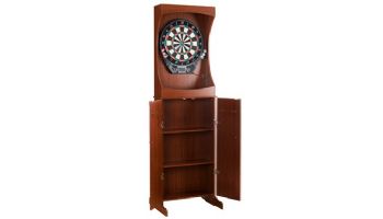 Hathaway Outlaw Electronic Dartboard and 81-in Free-Standing Cabinet | Cherry Finish | NG1040 BG1040