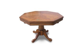 Hathaway Oak 3-In-1 Poker Table with 4 Arm Chairs | Dark Oak Finish | NG2351 BG2351