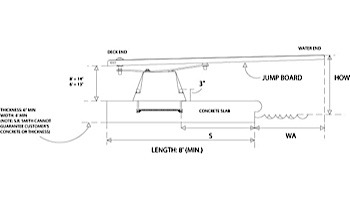 SR Smith Supreme Jump Stand with Frontier III Board Complete | 6' Board Pebble with Clear Tread | 68-209-61623