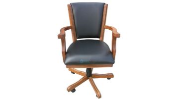 Hathaway Kingston Oak Poker Table Arm Chairs | Set of 4 | Dark Oak Finish | NG2351CH BG2351CH