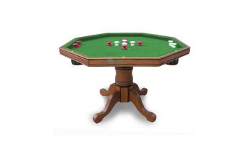 Hathaway Kingston Oak 3-In-1 Poker Table Only | Dark Oak Finish | NG2351T BG2351T