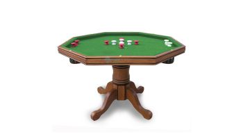 Hathaway Kingston Oak 3-In-1 Poker Table Only | Dark Oak Finish | NG2351T BG2351T