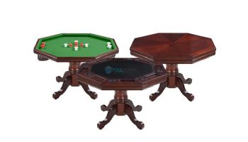 Hathaway Kingston Walnut 3-In-1 Poker Table Only | NG2366T BG2366T