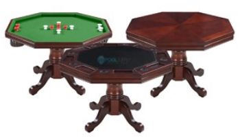 Hathaway Kingston Oak 3-In-1 Poker Table Only | Dark Oak Finish | NG2351T BG2351T