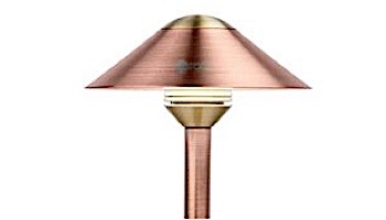 FX Luminaire CA 1 LED Pathlight | Copper Finish | 8" Riser | CA-1LED-8R-CU KIT