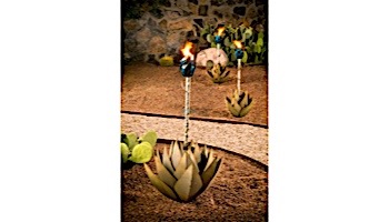 Desert Steel Blue Agave Garden Torch | Small | 451-010VT
