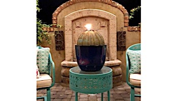 Desert Steel Golden Barrel Cactus with Torch | Small | 350-010VT