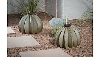 Desert Steel Golden Barrel Cactus wit Torch | Large | 350-030VT