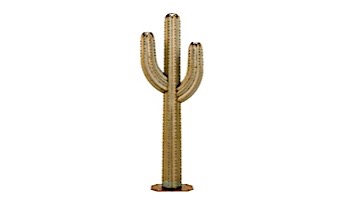 Desert Steel Saguaro Cactus with Garden Torch | 6.5-Foot | 151-062VT