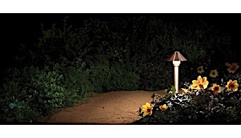 FX Luminaire BD LED Path Light | 1 LED | 18 Riser | Black Wrinkle | BD1LED18RBF KIT