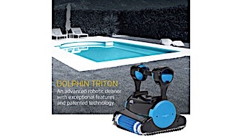 Maytronics Dolphin Triton Robotic Pool Cleaner with Caddy | 99996356