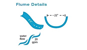 SR Smith Rogue2 Pool Slide | Right Curve | White | 610-209-5812