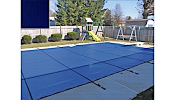 PoolTux 15-Year Royal Mesh Safety Cover | No Step Rectangle 16' x 32' Blue | CSPTBME16320