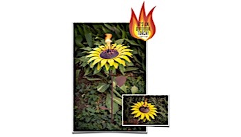 Desert Steel Sunflower Garden Torch 409-003