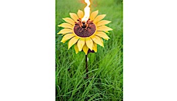 Desert Steel Sunflower Garden Torch 409-003