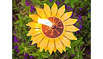 Desert Steel Sunflower Garden Torch 409-003