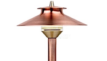 FX Luminaire DM LED Pathlight  | Copper Finish | 18" Riser | DM-1LED-18R-CU KIT