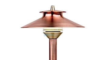FX Luminaire DM LED Pathlight  | Copper Finish | 18" Riser | DM-1LED-18R-CU KIT