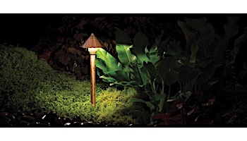 FX Luminaire EA 1 LED Path Light | Antique Bronze | 12" Riser | EA1LED12RAB KIT