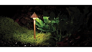 FX Luminaire EA 1 LED Path Light | White Wrinkle | 12" Riser | EA1LED12RWF KIT