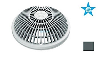 AquaStar 8_quot; Round MoFlow Suction Outlet Cover and Mud Frame | Dark Grey | 8MF105