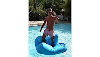 Ocean Blue Sit in Pool Lounger | Orange | 950100