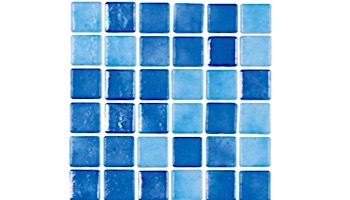 National Pool Tile Tribeca 1x1 Glass Tile | Light Blue Glossy | TRI-LTBLUE-GL