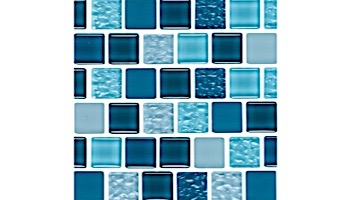 National Pool Tile Essence 1x1 Glass Tile | Imperial Blue | ES-IMPERIAL 1X1