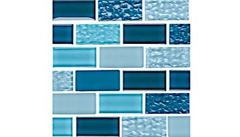 National Pool Tile Essence 1x2 Glass Tile | Imperial Blue | ES-IMPERIAL 1X2
