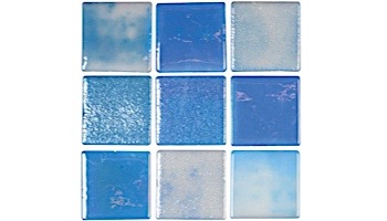 National Pool Tile Valencia 2x2 Series Glass Tile | Cielo | VAL-CIELO 2X2