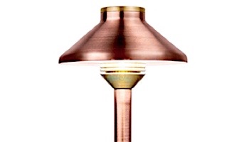 FX Luminaire JS 1 LED Pathlight | Copper Finish | 8" Riser | JS-1LED-8R-CU KIT