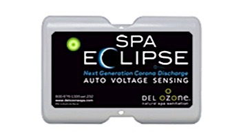 DEL OZONE Spa Eclipse Corona Discharge Ozone Generator | 1,000 Gallons | 100V/250V | Mini Ozone Cord | ECS-1RPOZM-U