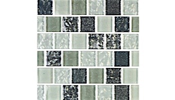 National Pool Tile Soleil 1x1 Glass Series Pool Tile |  Silver | ISIS1X1
