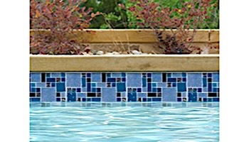 National Pool Tile Soleil Mosaic Glass Series Pool Tile | Blue | CLEO