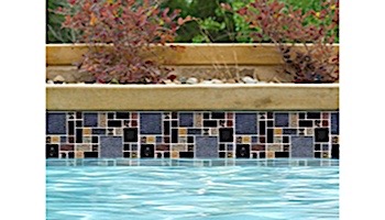 National Pool Tile Soleil Mosaic Glass Series Pool Tile | Gold | ANUBIS