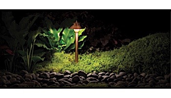 FX Luminaire PF 1 LED Path Light | Antique Bronze | 12" Riser | PF1LED12RAB KIT