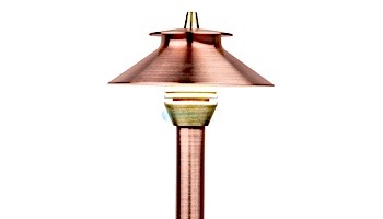FX Luminaire PF 1 LED Path Light | Bronze Metallic | 12" Riser | PF1LED12RBZ KIT
