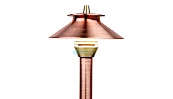 FX Luminaire PF 1 LED Path Light | Sedona Brown | 12" Riser | PF1LED12RSB KIT