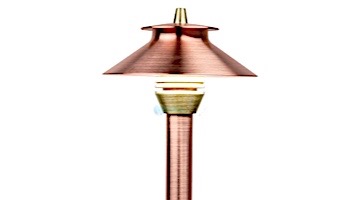 FX Luminaire PF 1 LED Path Light | Bronze Metallic | 8" Riser | PF1LED8RBZ KIT