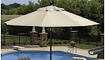 Mirage Autotilt Market Umbrella | 9 ft Octagon | Champagne Olefin | NU5422CH