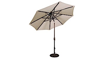 Mirage Autotilt Market Umbrella | 9 ft Octagon | Champagne Olefin | NU5422CH